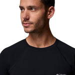 Primera Capa Polera Hombre Midweight Stretch Negro Columbia