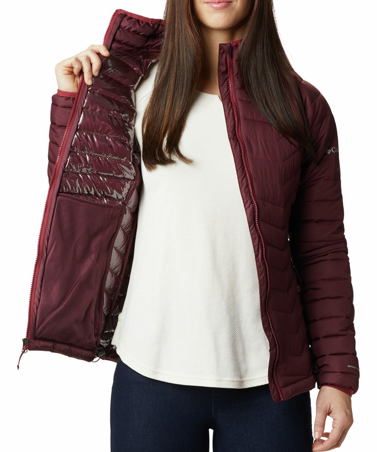 Parka Mujer Powder Lite Morado Columbia