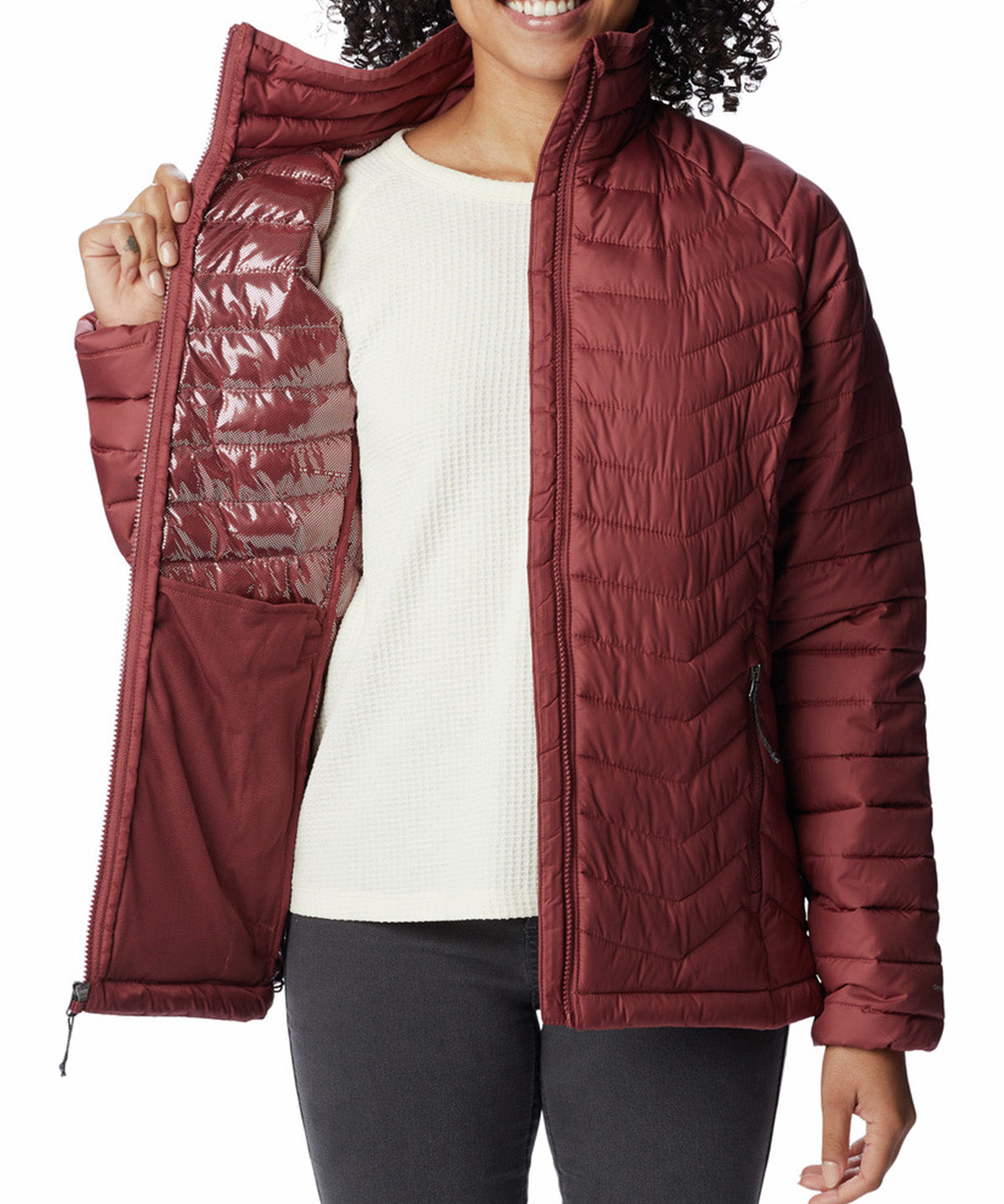 Parka Mujer Powder Lite Rojo Columbia