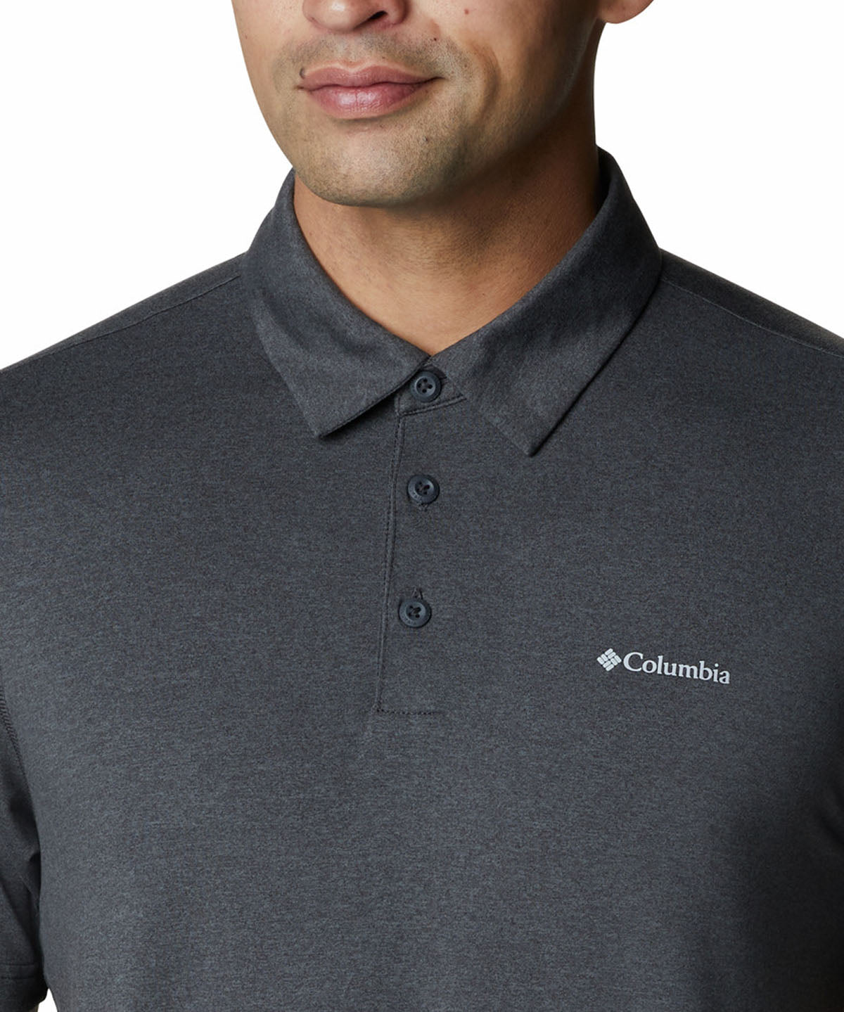 Polera Manga Corta Hombre Tech Trail Gris Columbia