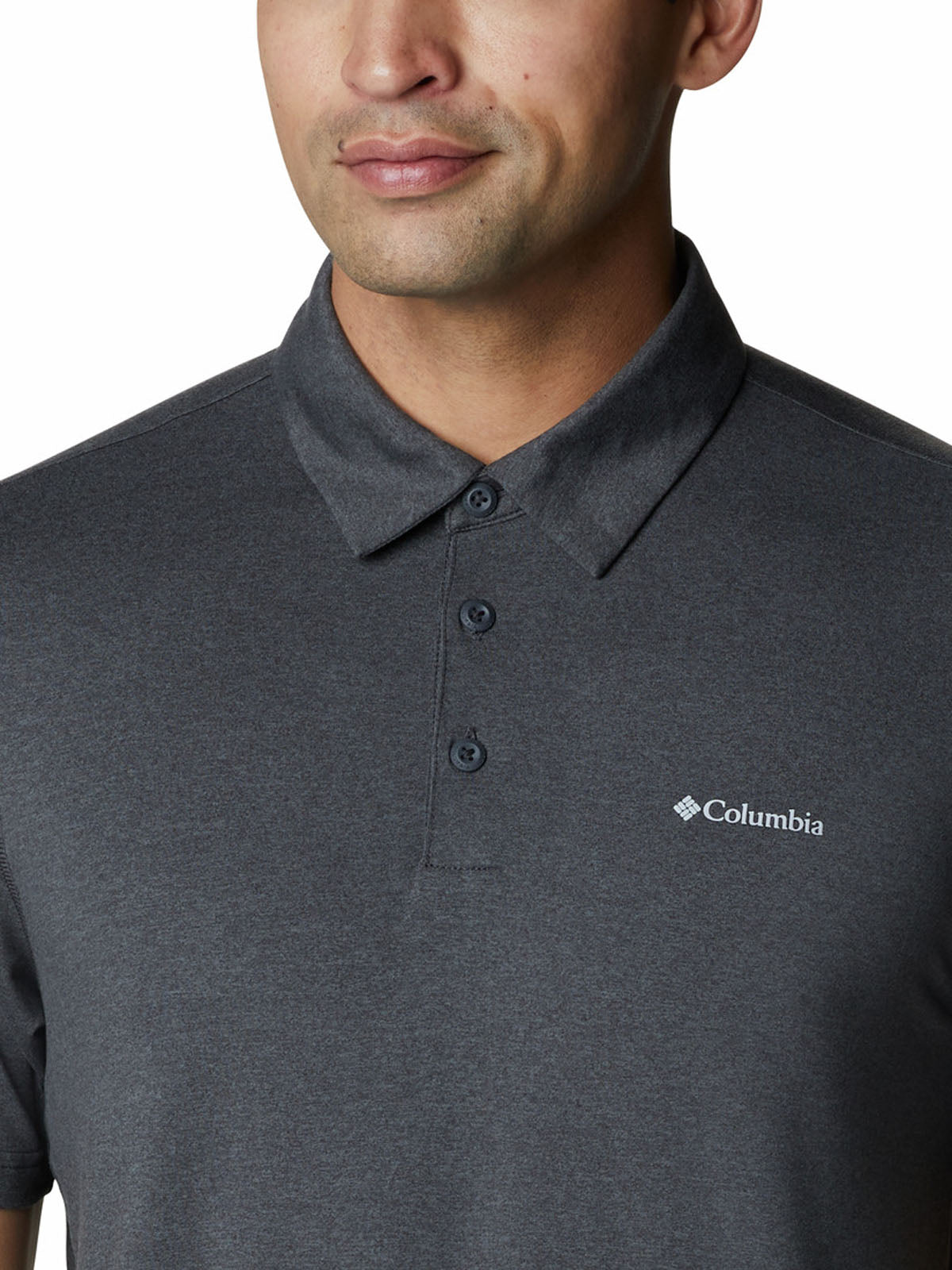 Polera Manga Corta Hombre Tech Trail Gris Columbia