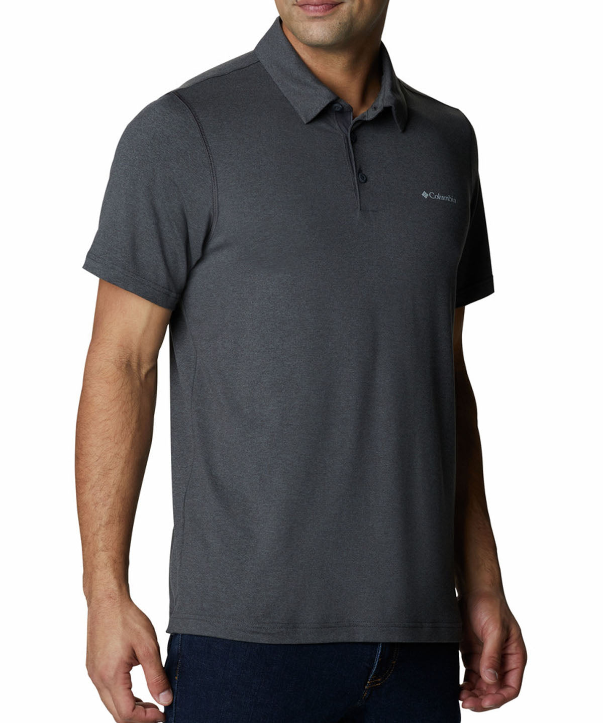 Polera Manga Corta Hombre Tech Trail Gris Columbia