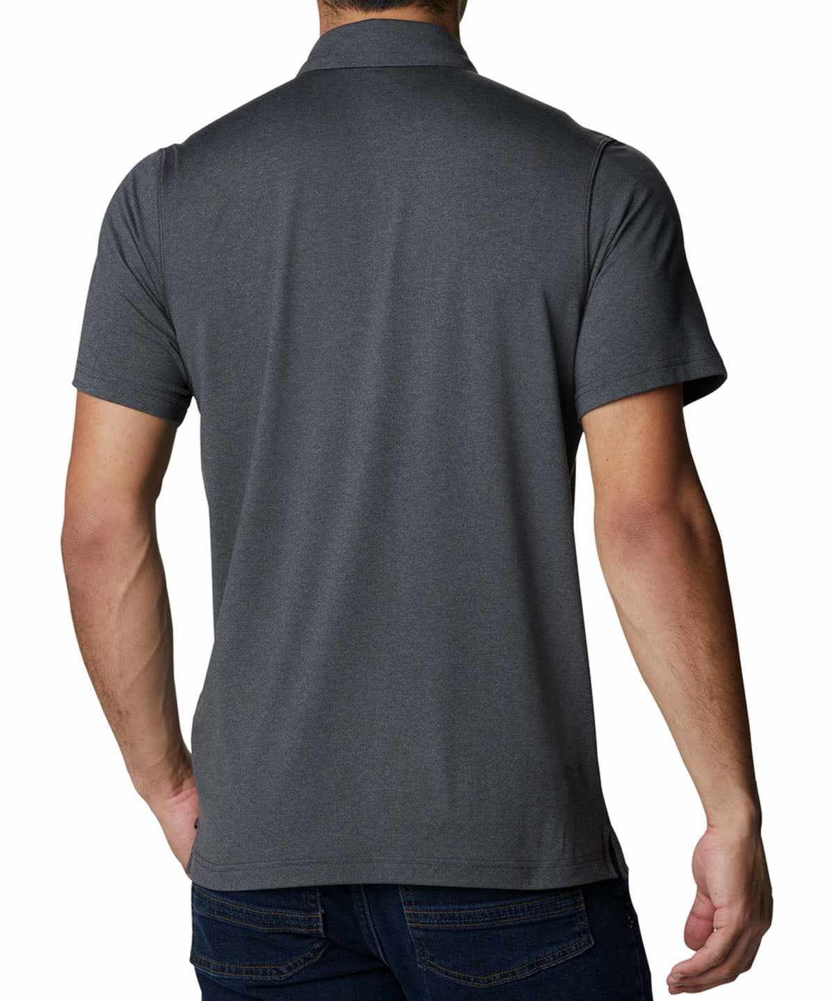 Polera Manga Corta Hombre Tech Trail Gris Columbia