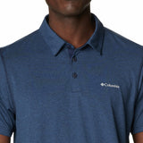 Polera Manga Corta Hombre Tech Trail Azul Columbia