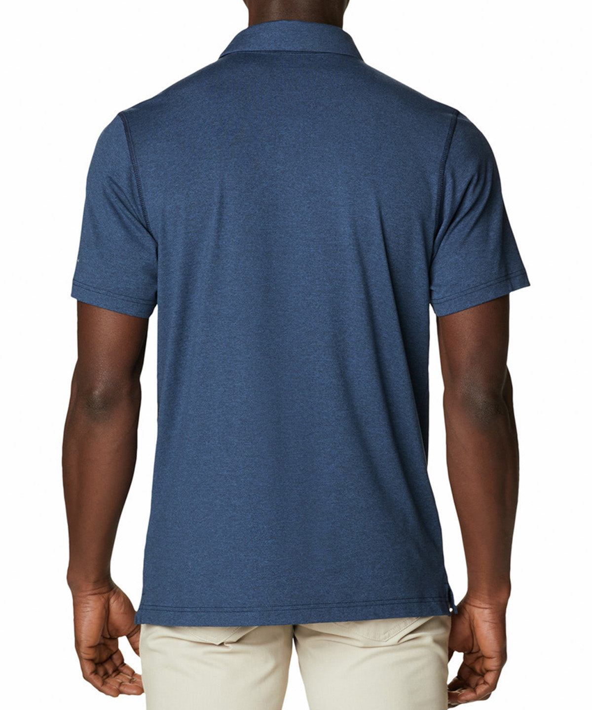 Polera Manga Corta Hombre Tech Trail Azul Columbia