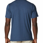Polera Manga Corta Hombre Tech Trail Azul Columbia