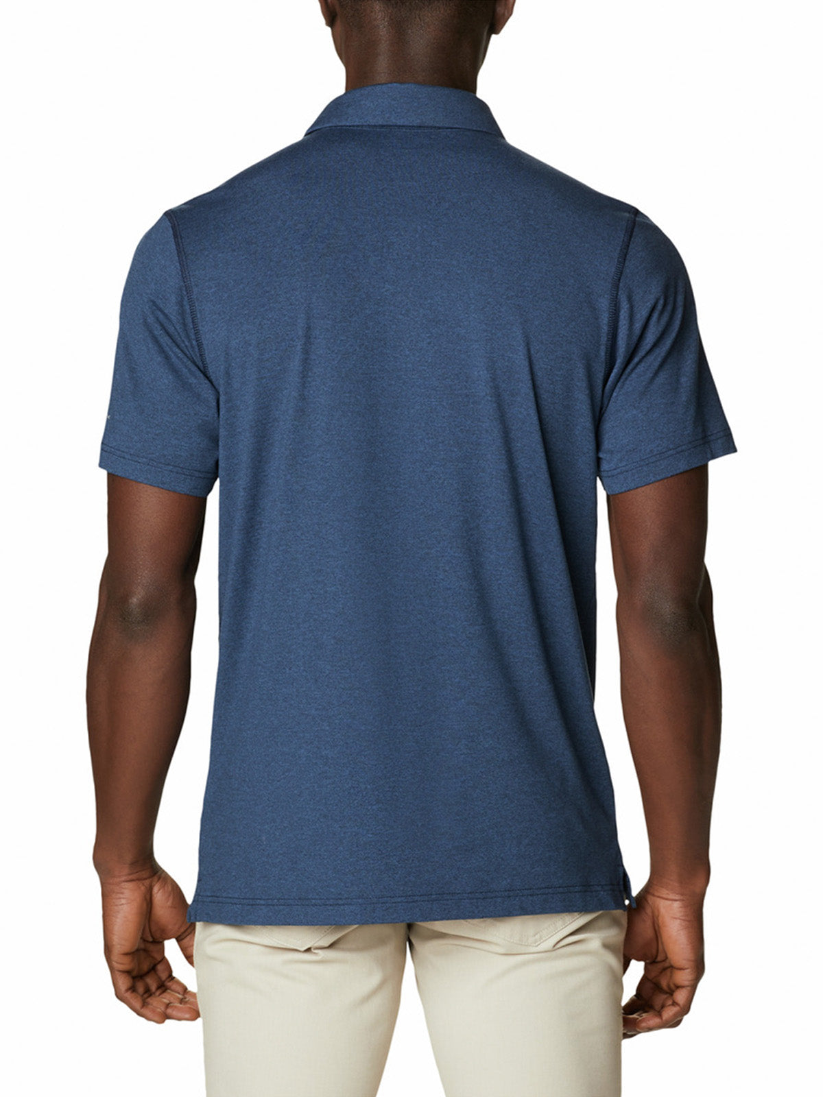 Polera Manga Corta Hombre Tech Trail Azul Columbia