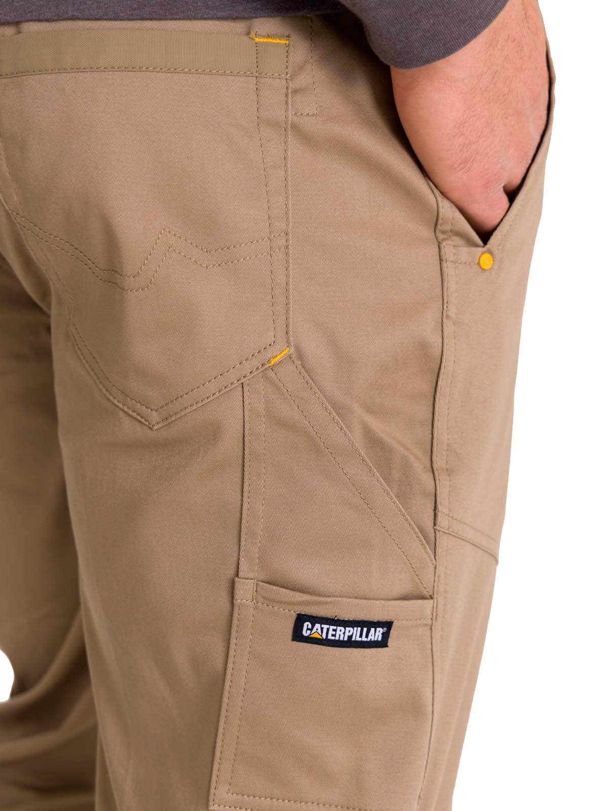 Pantalón Ajustable Hombre Dynamic Pant Caqui Cat