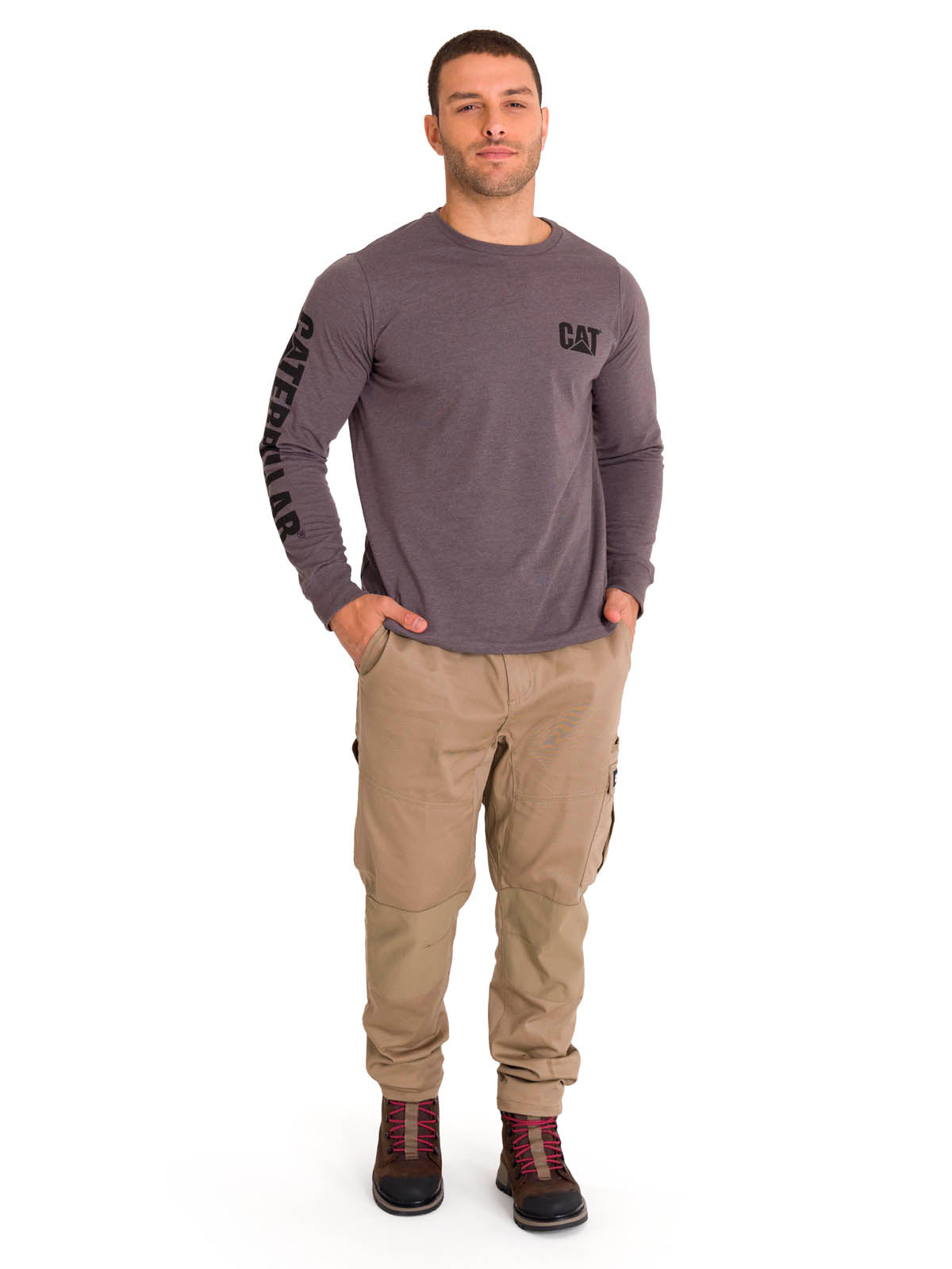 Pantalón Ajustable Hombre Dynamic Pant Caqui Cat