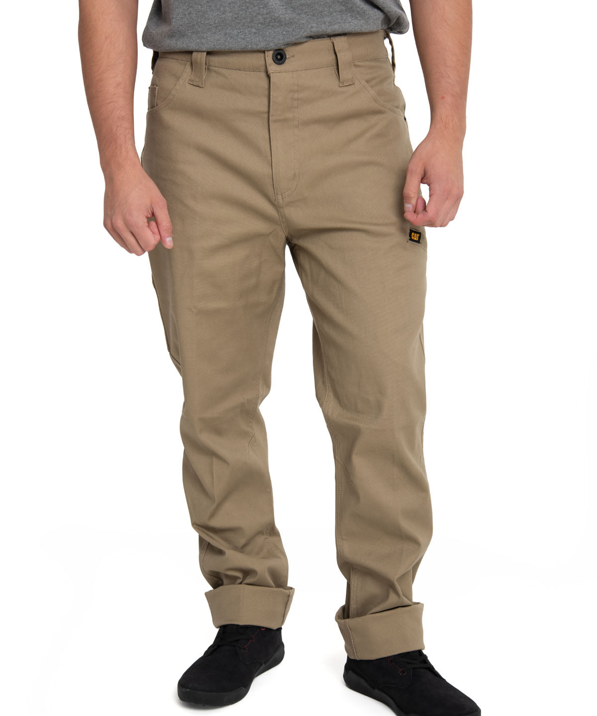 Pantalon Casual Hombre Stretch Canvas Utility Pant Café Cat