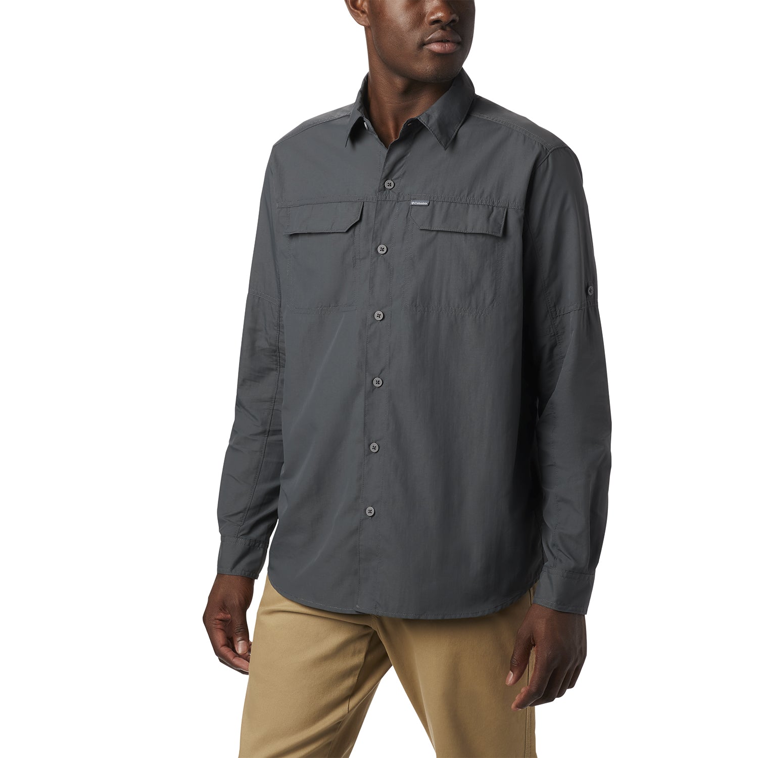 Camisa Manga Larga Hombre Silver Ridge 2.0 Gris Columbia