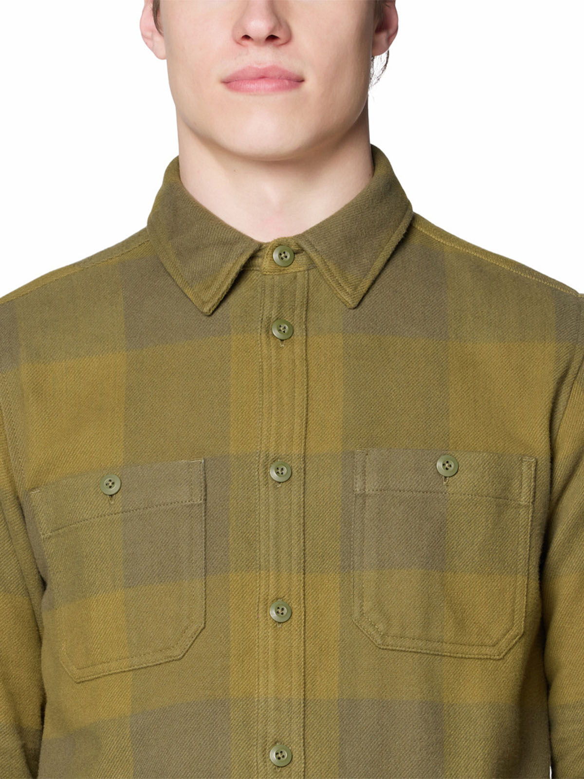 Camisa Manga Larga Hombre Plusher Verde Mountain Hardwear