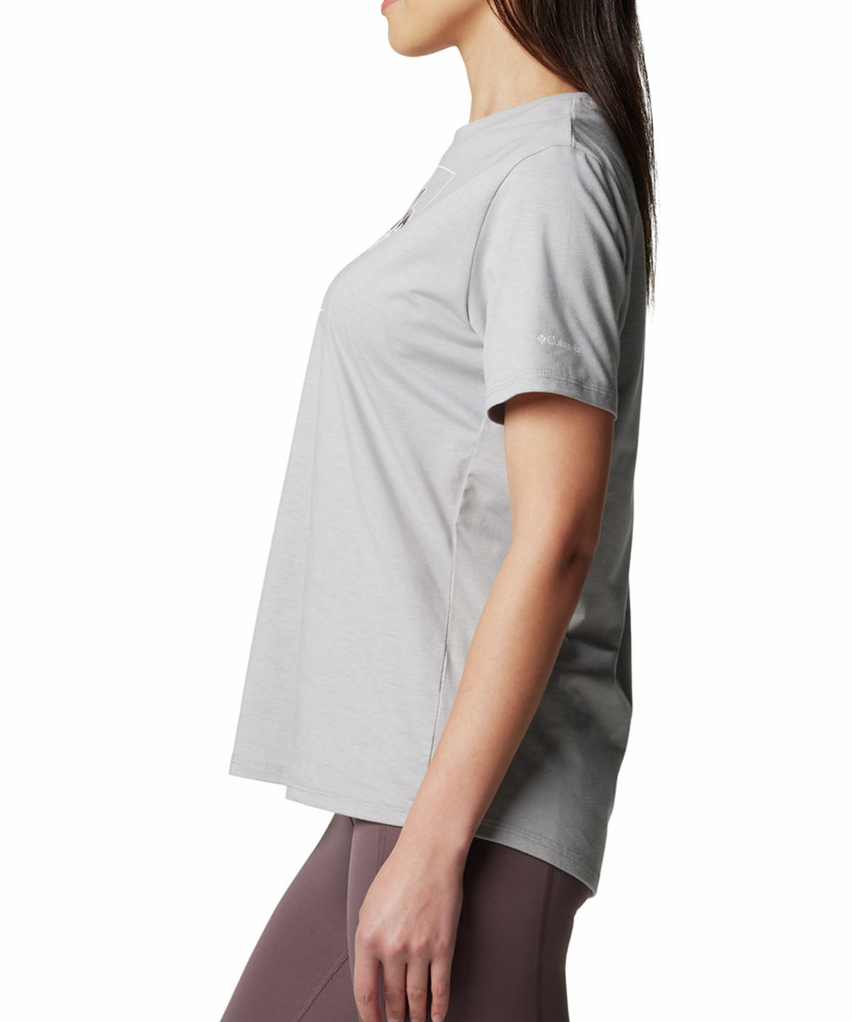 Polera Manga Corta Mujer Sun Trek Graphic Gris Columbia