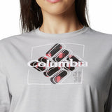 Polera Manga Corta Mujer Sun Trek Graphic Gris Columbia