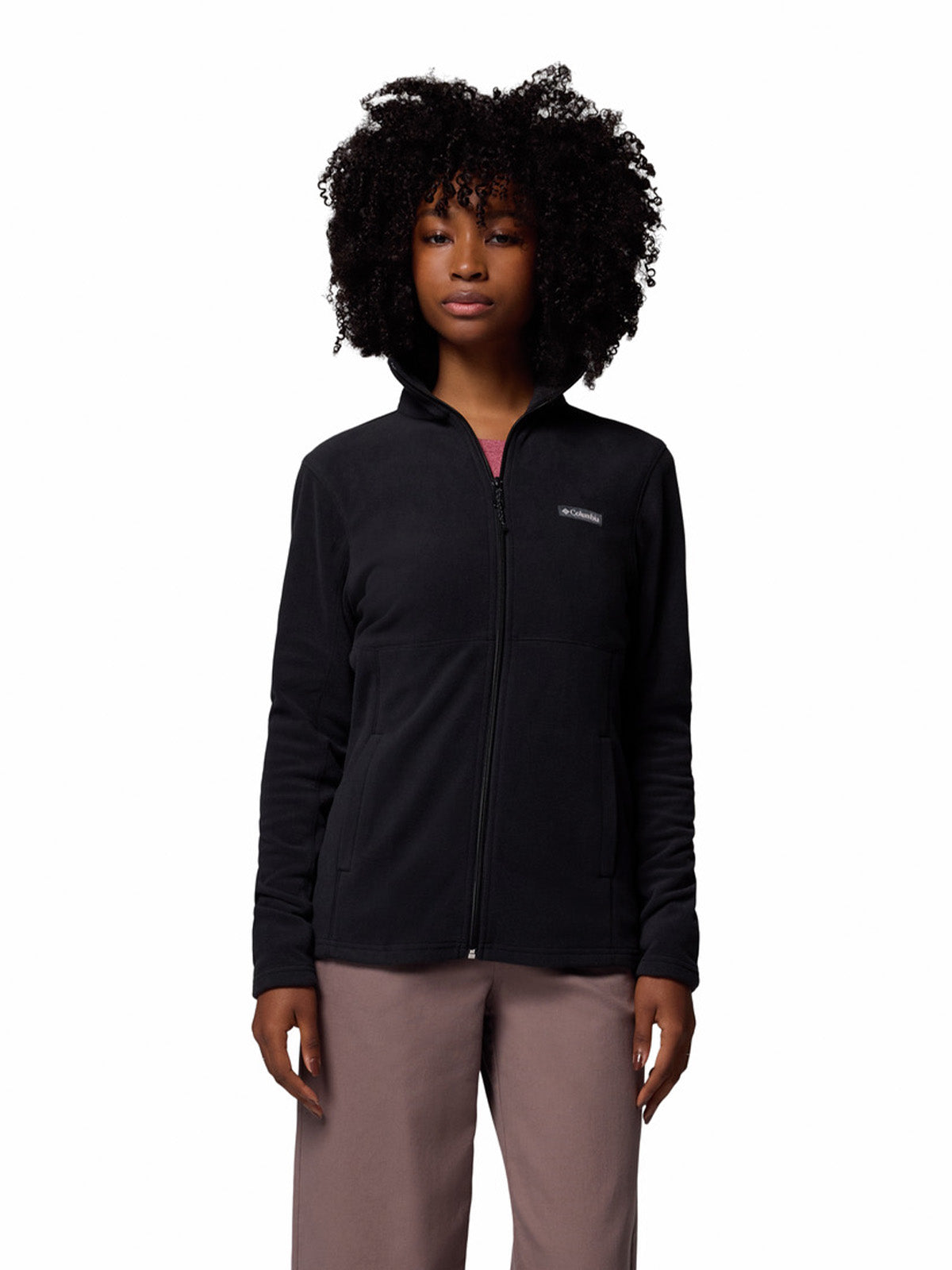 Polerón Mujer Basin Trail III Full Zip Rojo Columbia