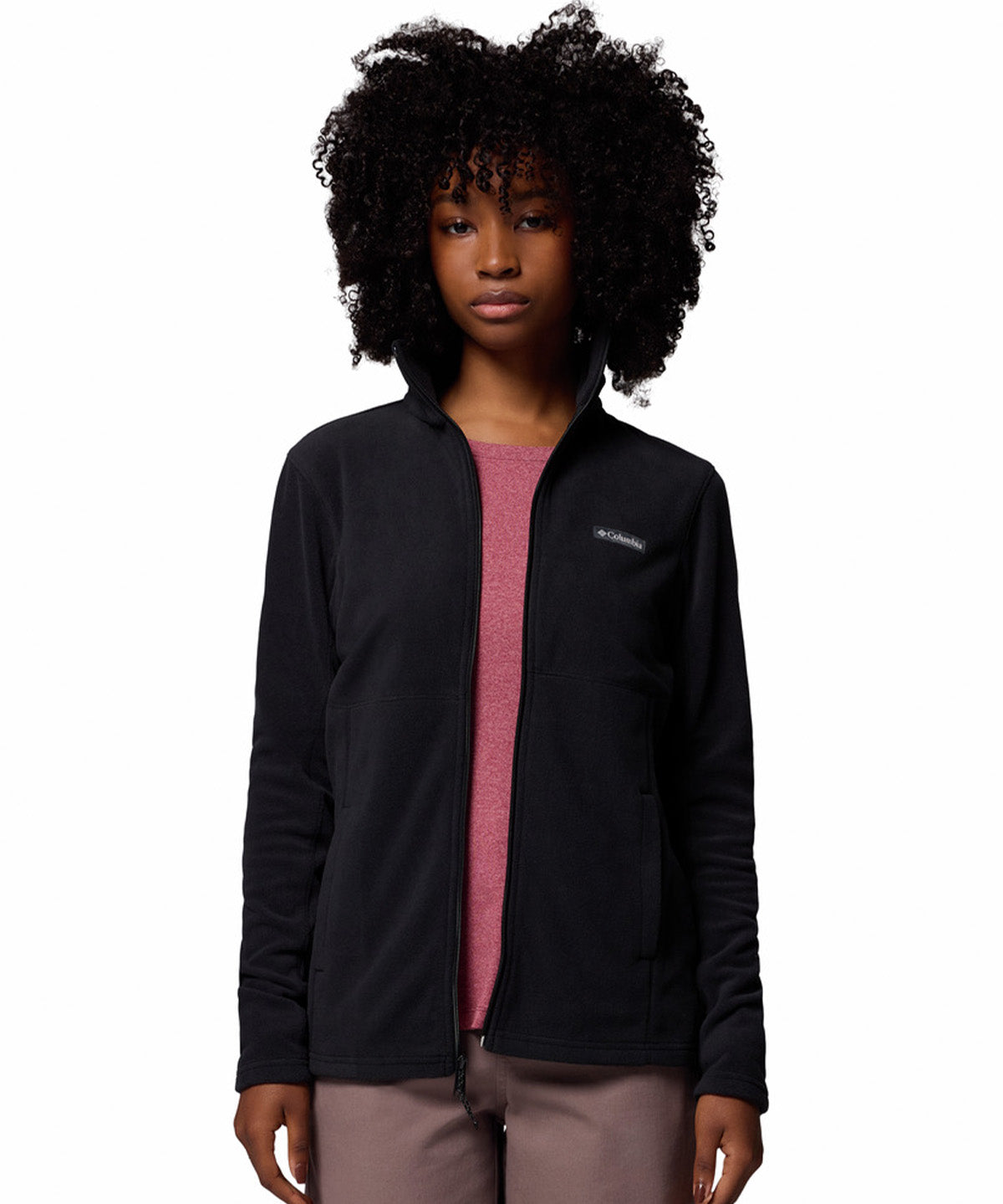 Polerón Mujer Basin Trail III Full Zip Rojo Columbia