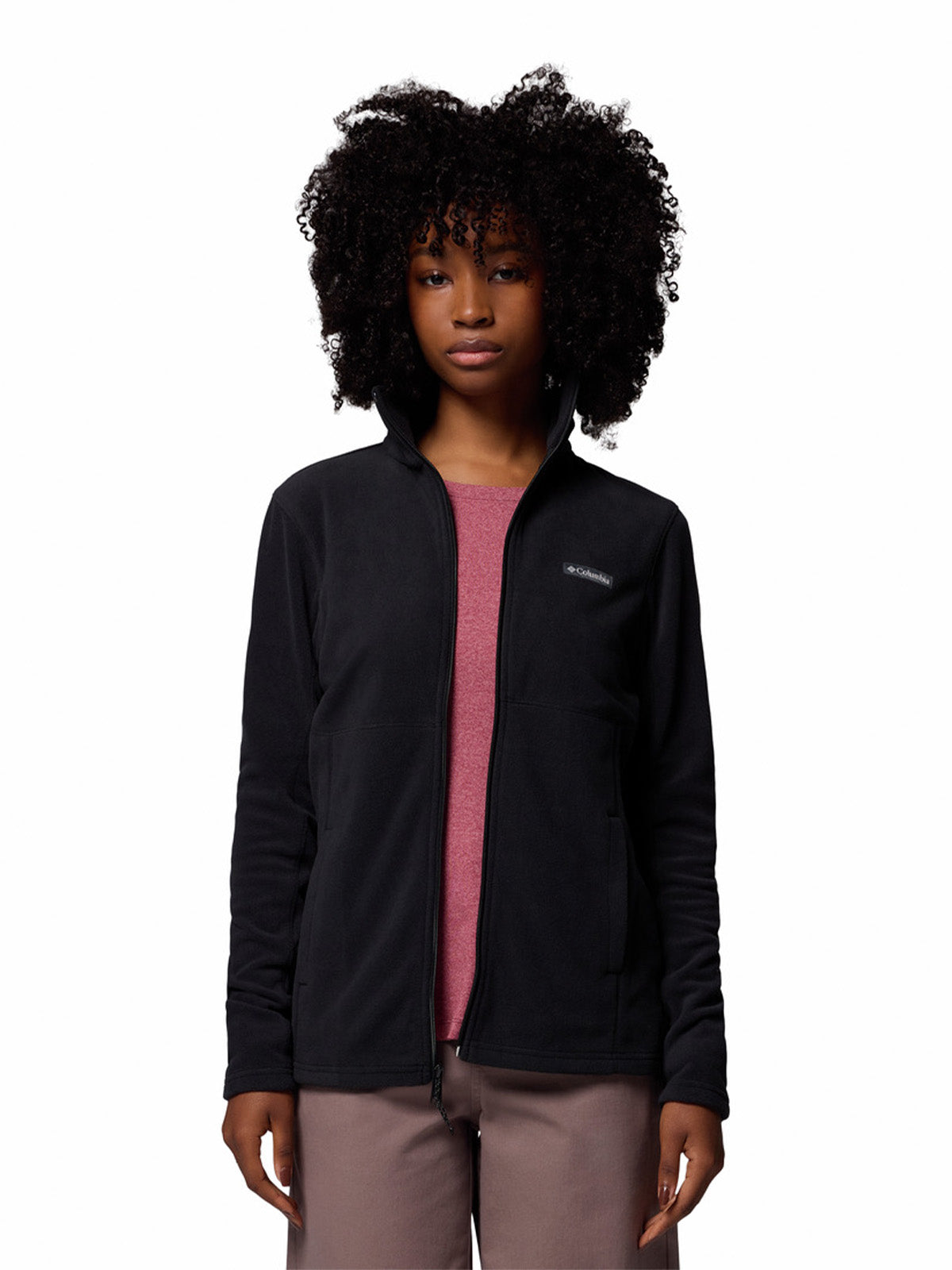 Polerón Mujer Basin Trail III Full Zip Rojo Columbia