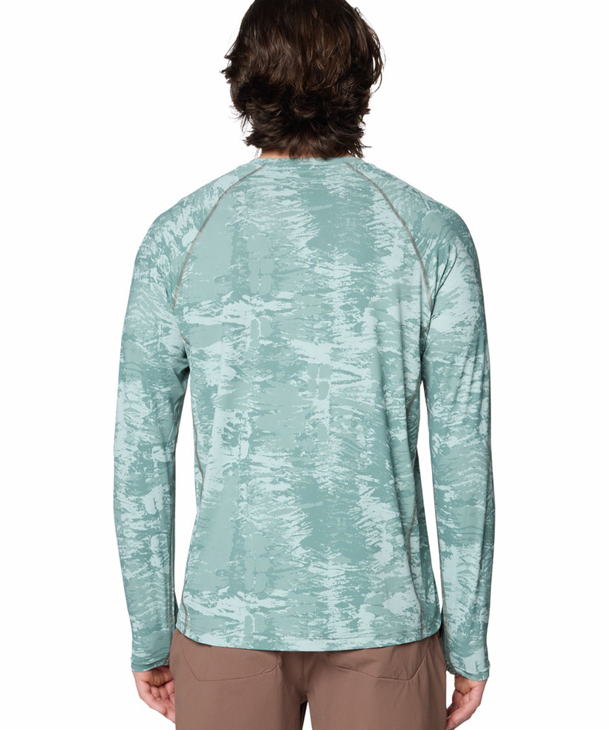 Polera Manga Larga Hombre Crater Lake  Azul Mountain Hardwear