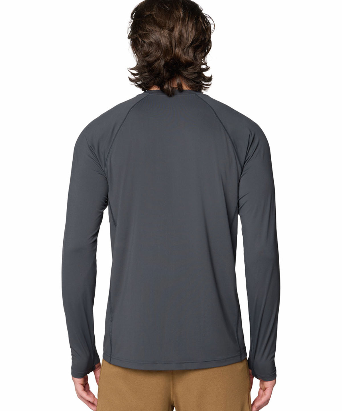 Polera Manga Larga Hombre Crater Lake Gris Mountain Hardwear