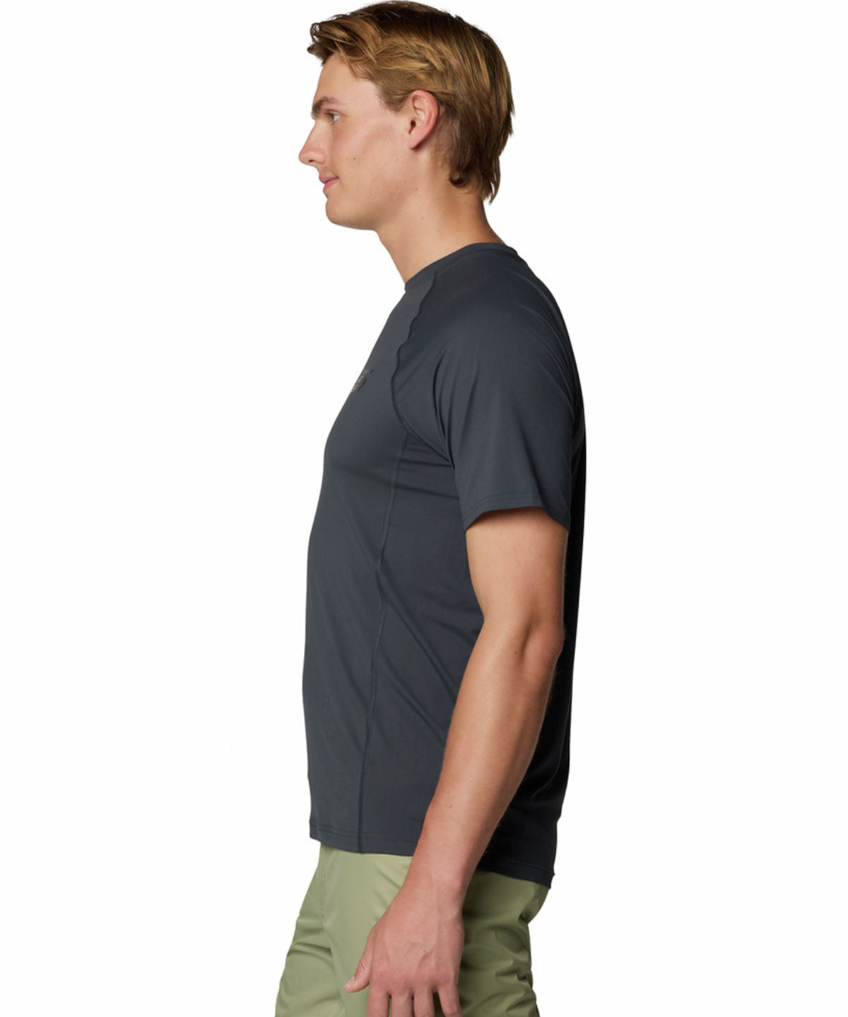 Polera Manga Corta Hombre Crater Lake Gris Mountain Hardwear