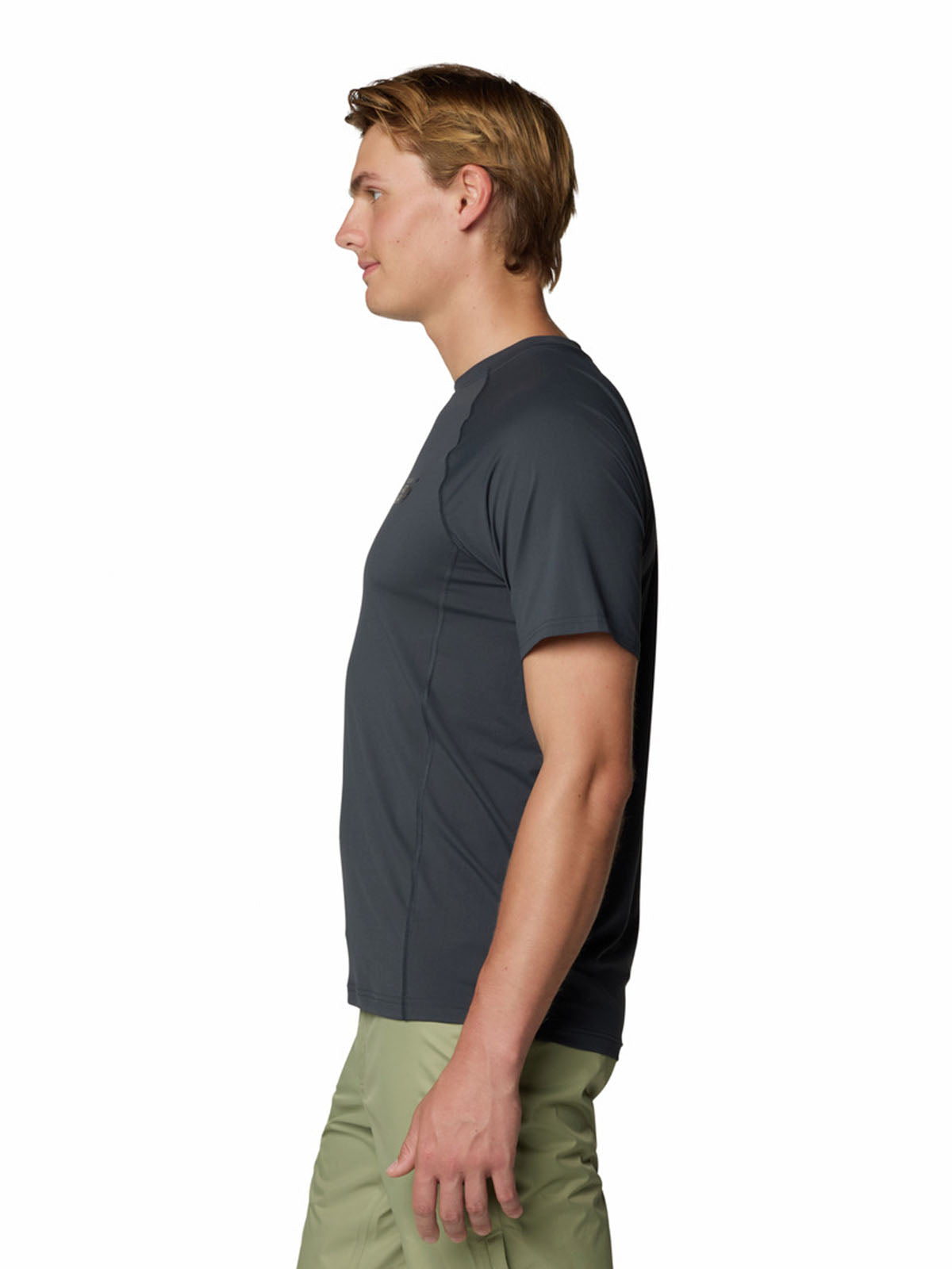 Polera Manga Corta Hombre Crater Lake Gris Mountain Hardwear