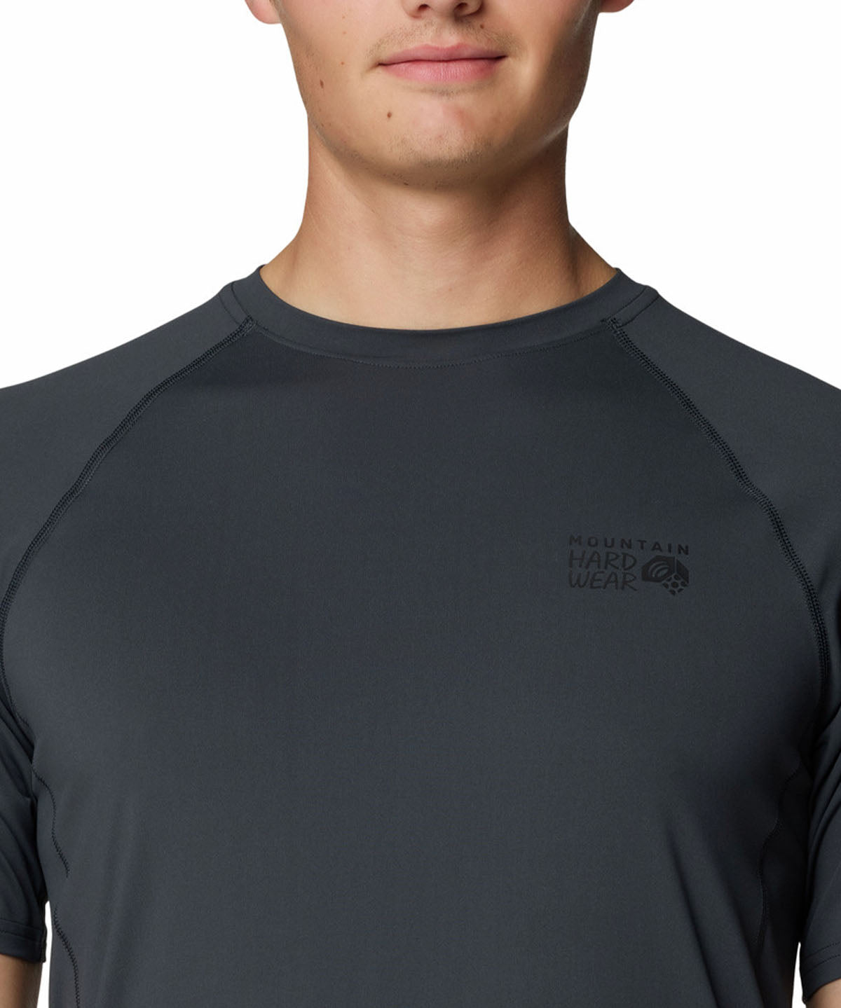 Polera Manga Corta Hombre Crater Lake Gris Mountain Hardwear