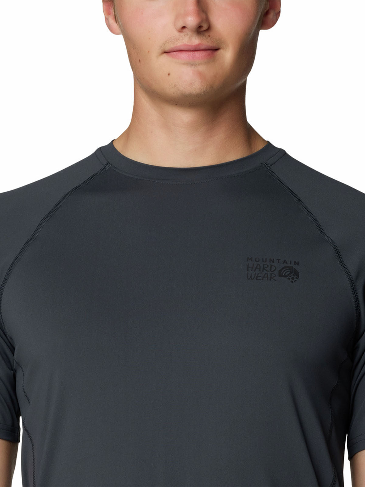 Polera Manga Corta Hombre Crater Lake Gris Mountain Hardwear