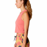 Polera Mujer Stretch Tanklette Café Mountain Hardwear