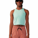 Polera Mujer Stretch Tanklette Verde Mountain Hardwear