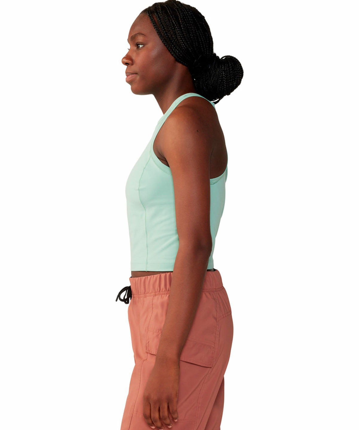 Polera Mujer Stretch Tanklette Verde Mountain Hardwear