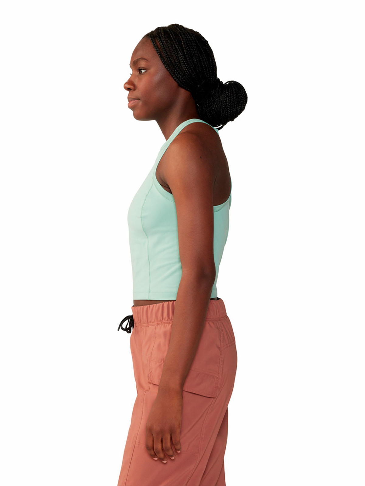 Polera Mujer Stretch Tanklette Verde Mountain Hardwear