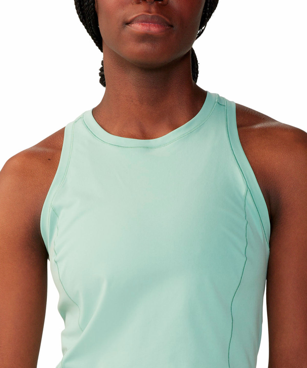 Polera Mujer Stretch Tanklette Verde Mountain Hardwear