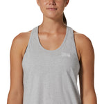 Polera Sin Mangas Mujer Logo Gris Mountain Hardwear