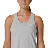 Polera Sin Mangas Mujer Logo Gris Mountain Hardwear