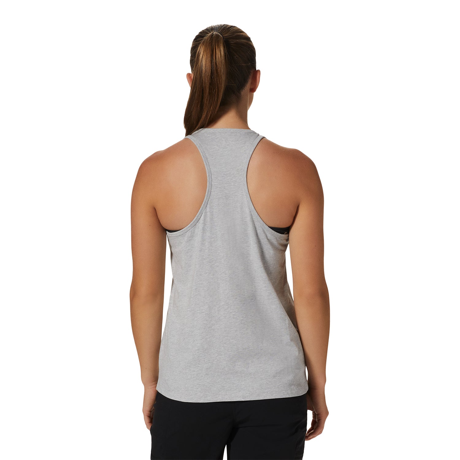 Polera Sin Mangas Mujer Logo Gris Mountain Hardwear