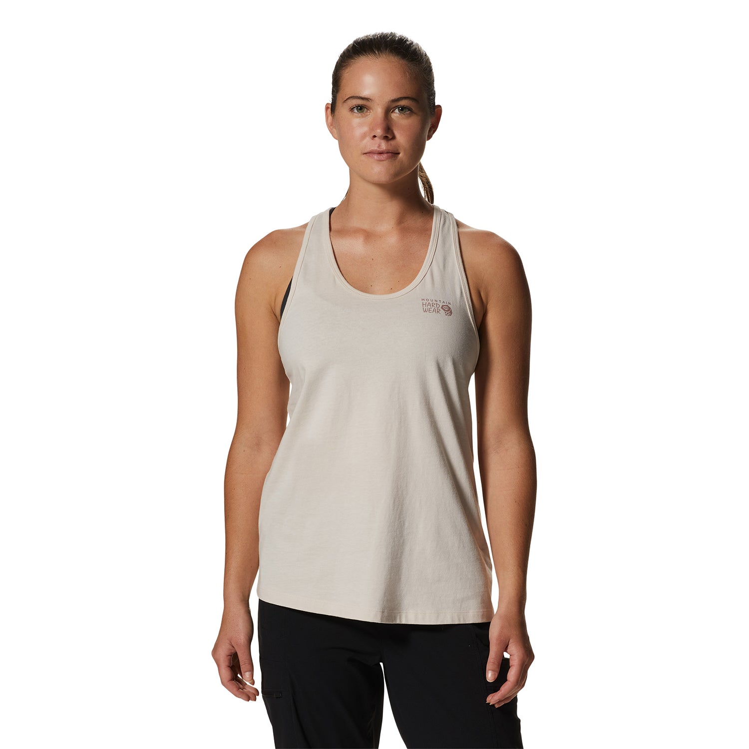 Polera Sin Mangas Mujer Logo Beige Mountain Hardwear
