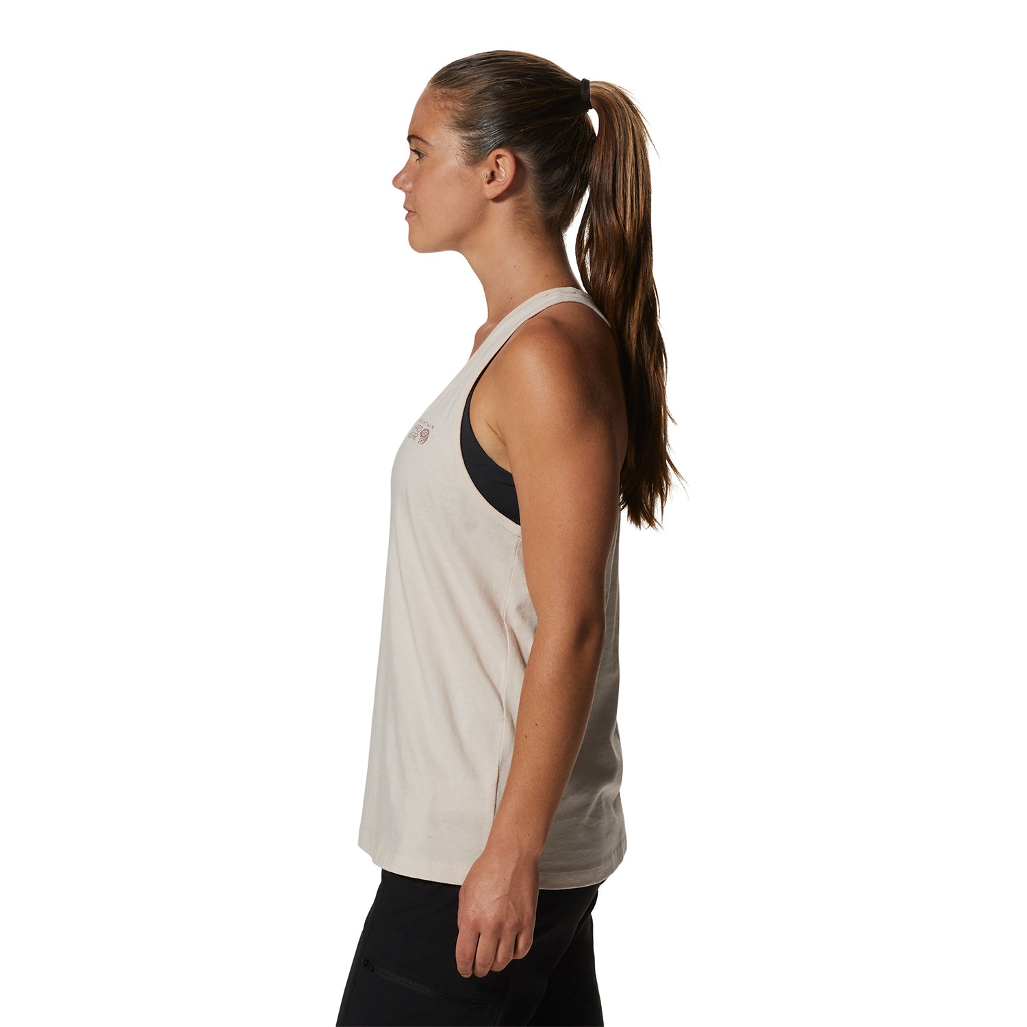 Polera Sin Mangas Mujer Logo Beige Mountain Hardwear