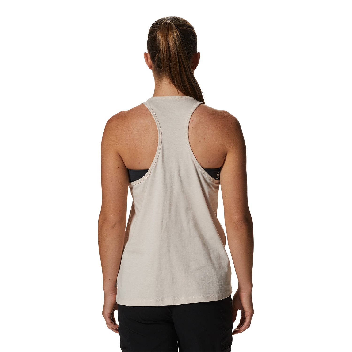 Polera Sin Mangas Mujer Logo Beige Mountain Hardwear