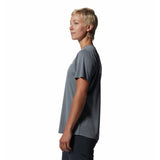 Polera Manga Corta Mujer Wicked Tech Gris Mountain Hardwear