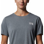 Polera Manga Corta Mujer Wicked Tech Gris Mountain Hardwear