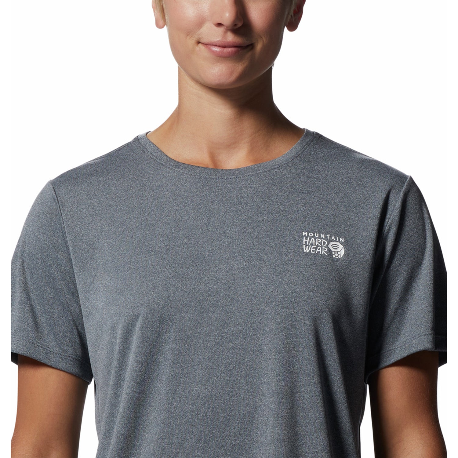Polera Manga Corta Mujer Wicked Tech Gris Mountain Hardwear