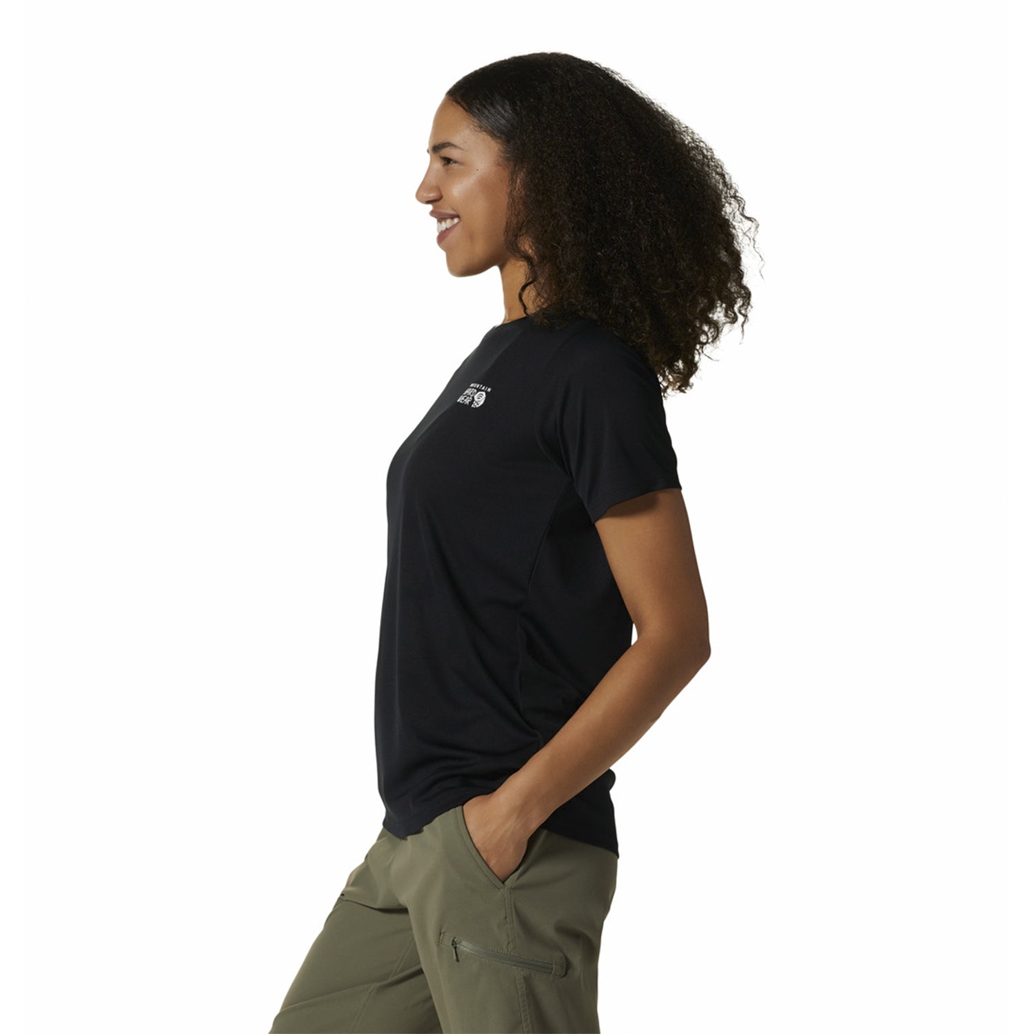 Polera Manga Corta Mujer Wicked Tech Negro Mountain Hardwear