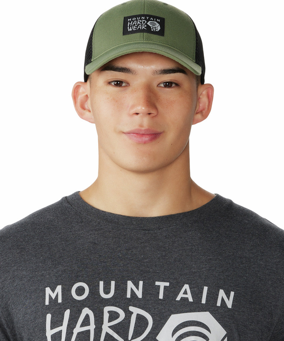 Jockey Unisex Mhw Logo Trucker Verde Mountain Hardwear