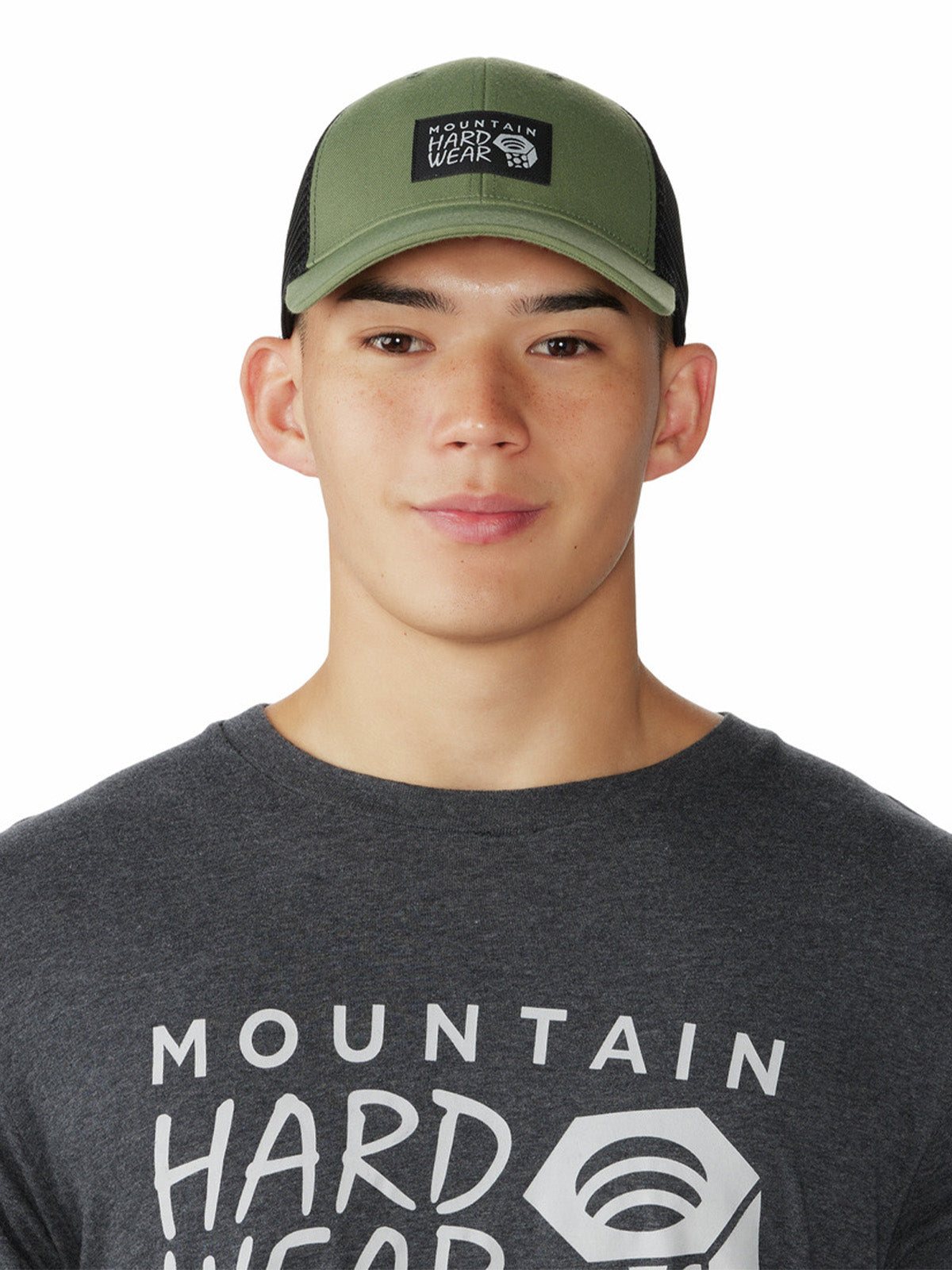 Jockey Unisex Mhw Logo Trucker Verde Mountain Hardwear
