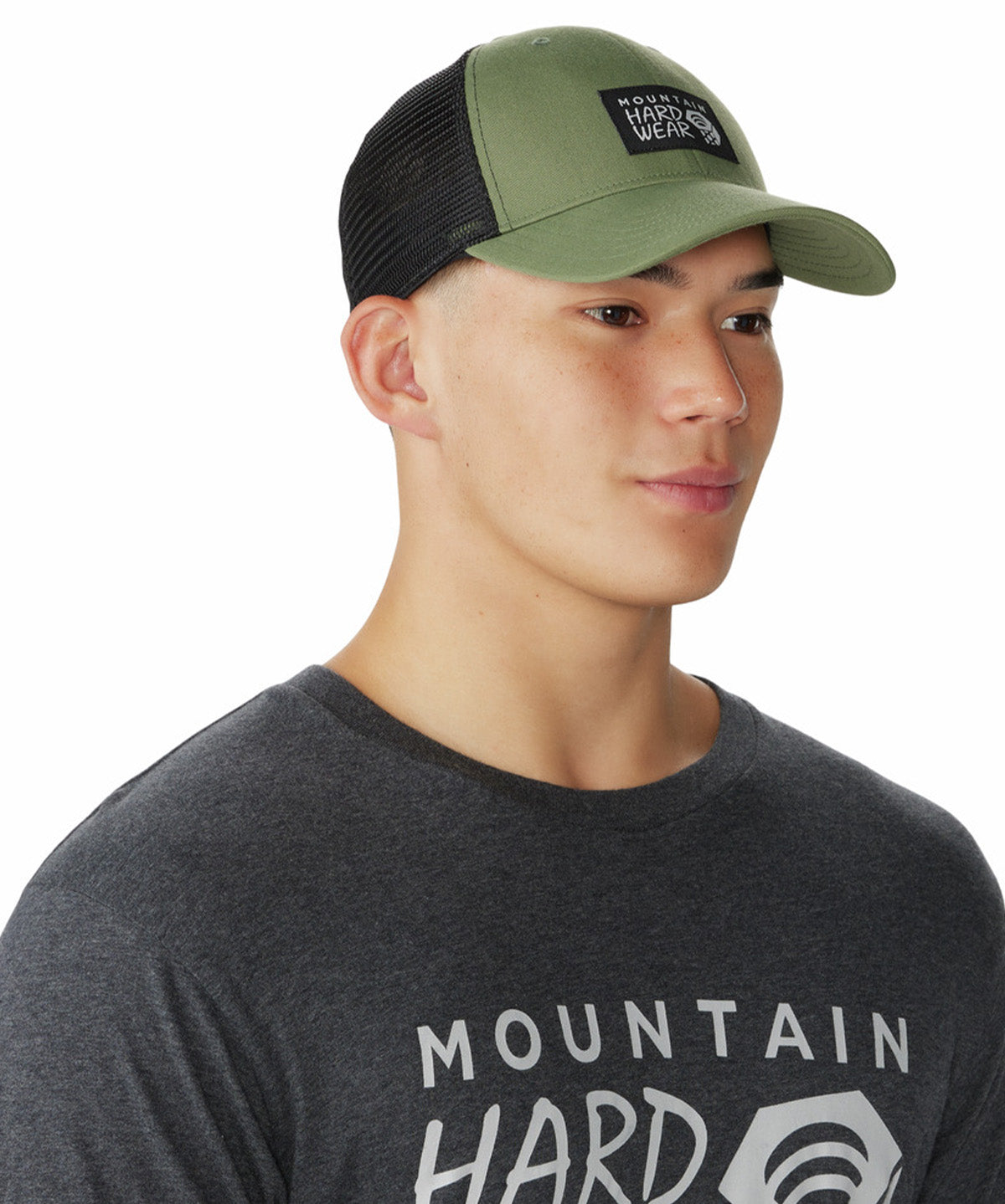 Jockey Unisex Mhw Logo Trucker Verde Mountain Hardwear