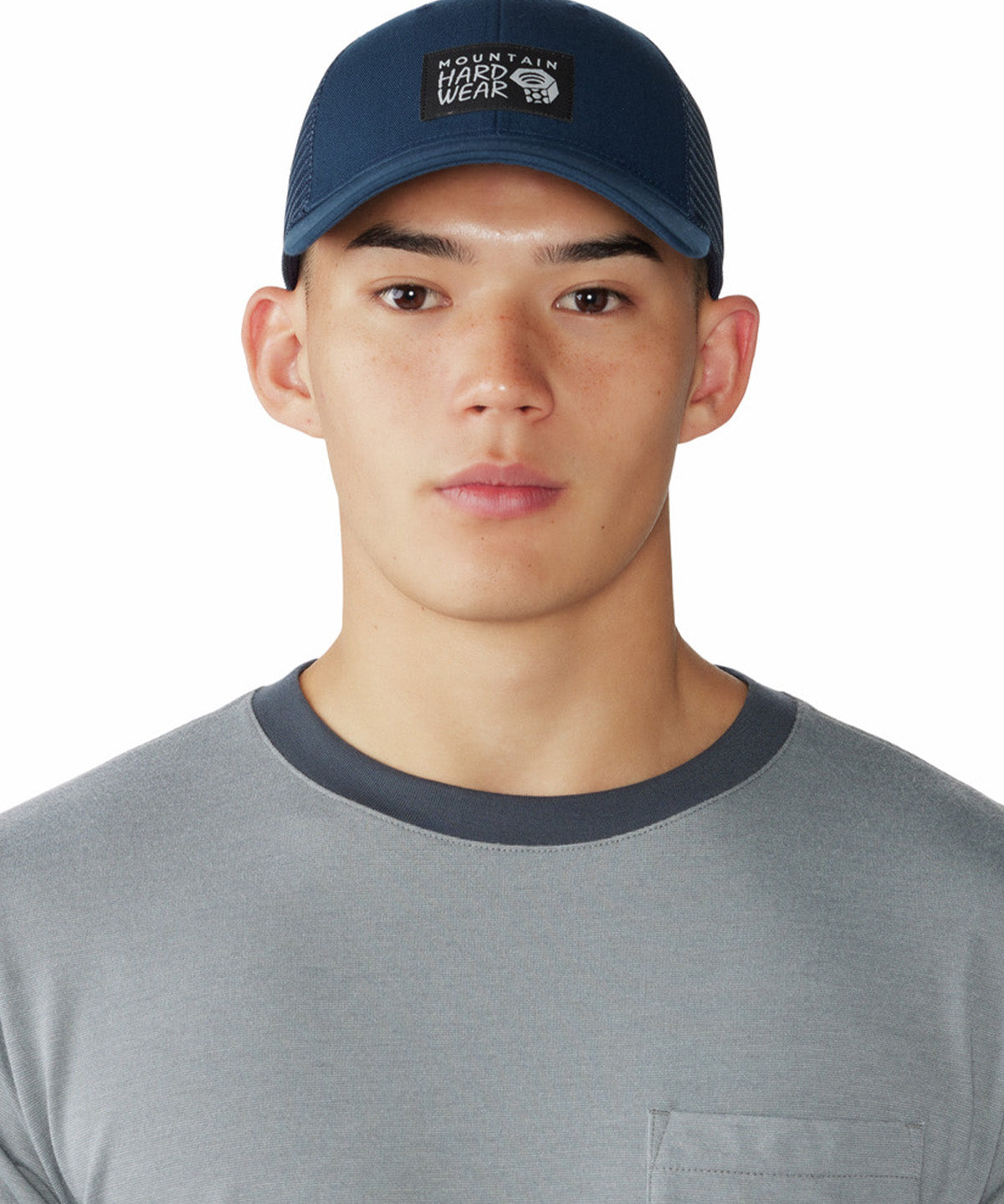 Jockey Unisex Mhw Logo Trucker Azul Mountain Hardwear