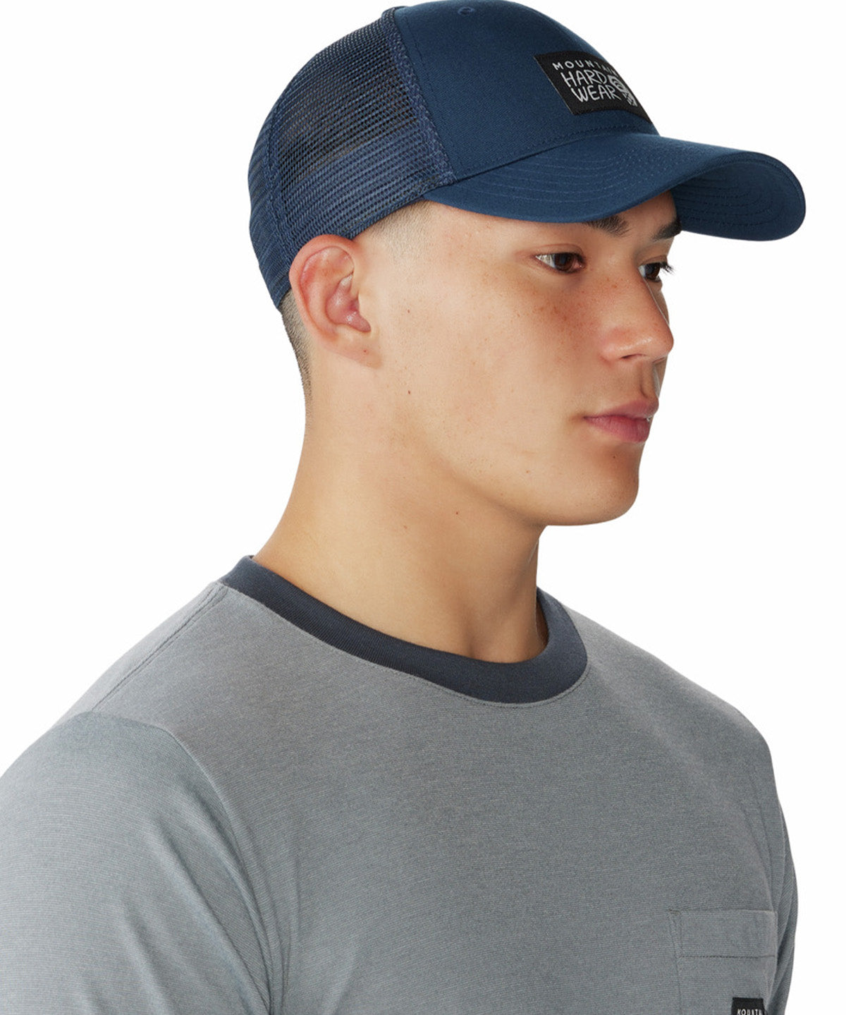 Jockey Unisex Mhw Logo Trucker Azul Mountain Hardwear