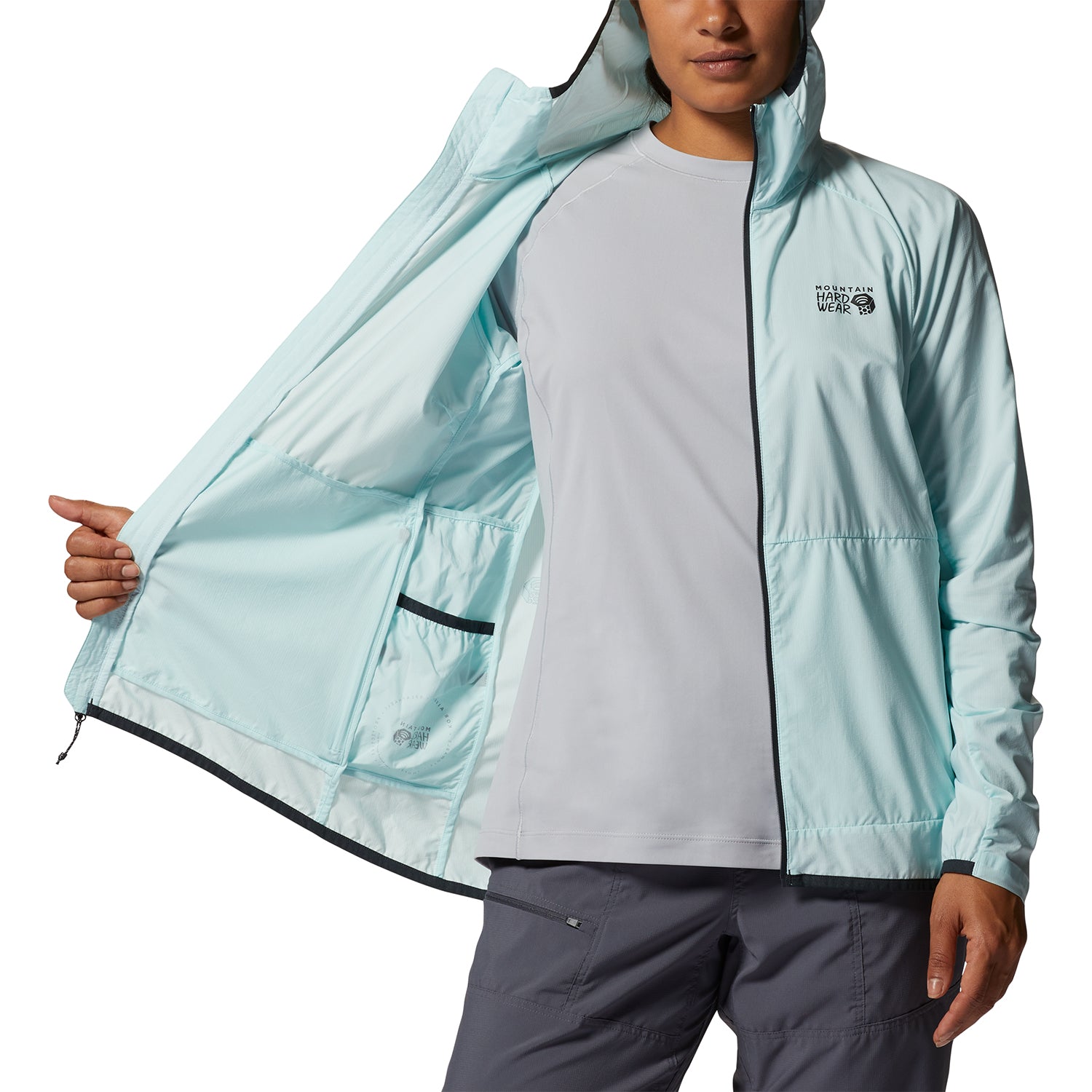 Cortaviento Mujer Kor Airshell Celeste Mountain Hardwear