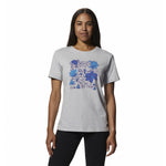 Polera Manga Corta Mujer Floral Graphic Gris Mountain Hardwear