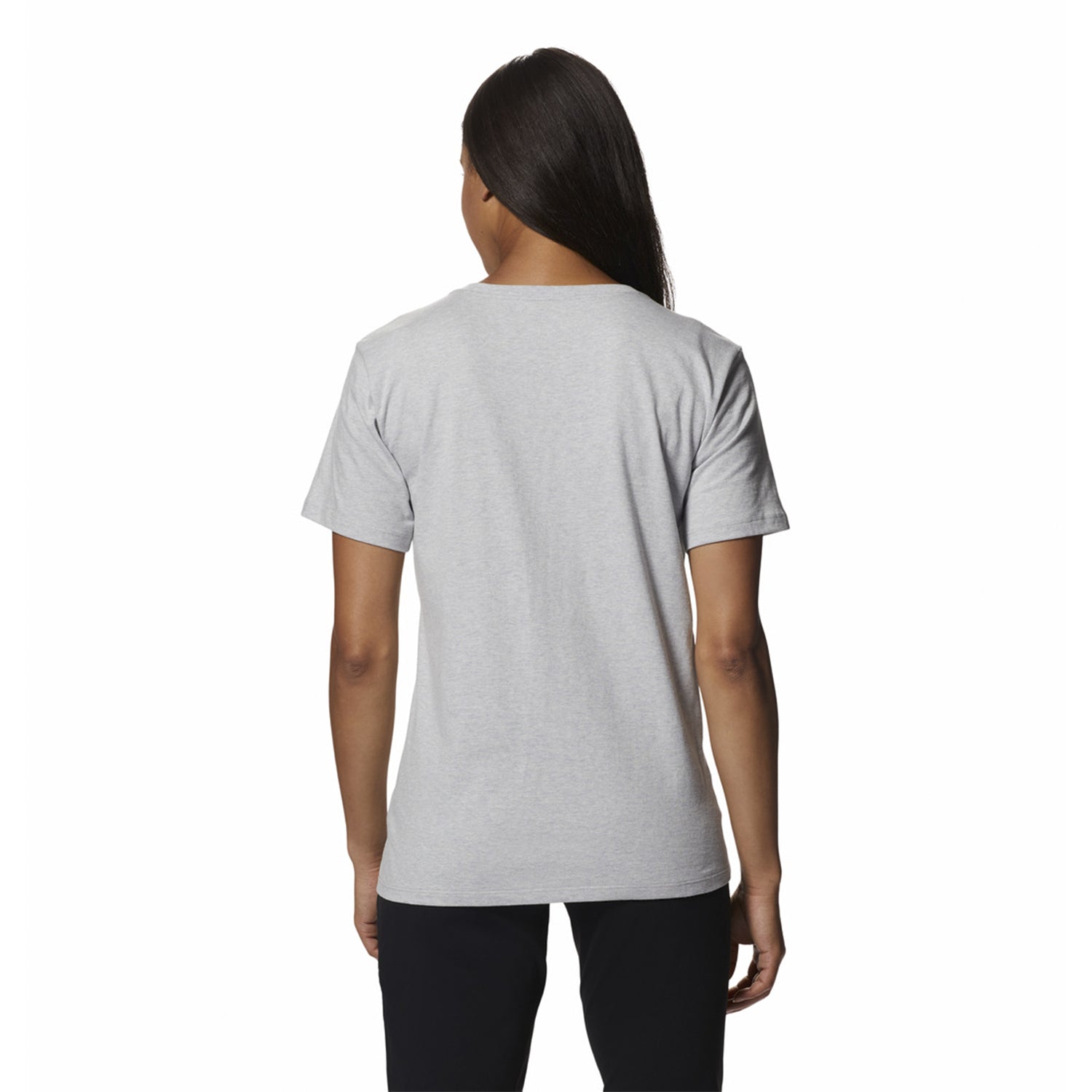 Polera Manga Corta Mujer Floral Graphic Gris Mountain Hardwear